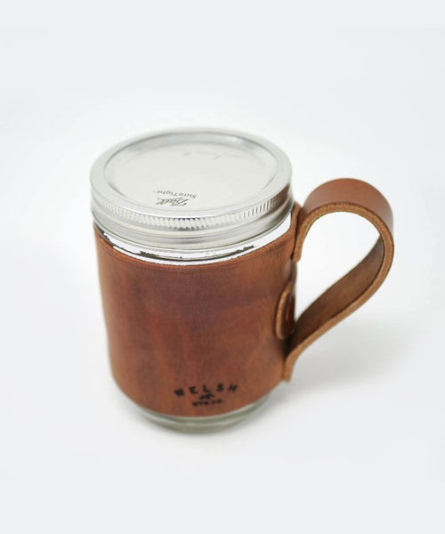 Horween Leather Mason Jar Mug