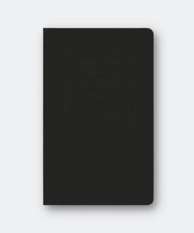 5"x8" Embossed Notebook in Black