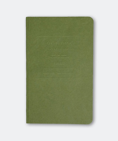 5"x8" Embossed Notebook in Moss