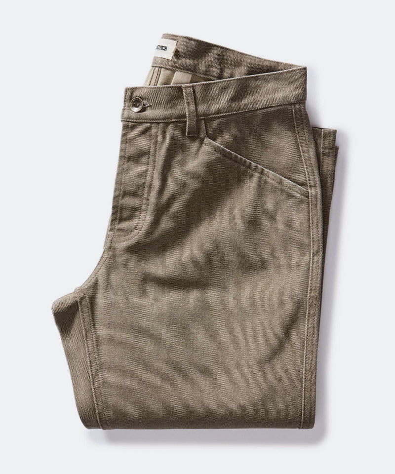 The Camp Pant in Stone Chipped Canvas