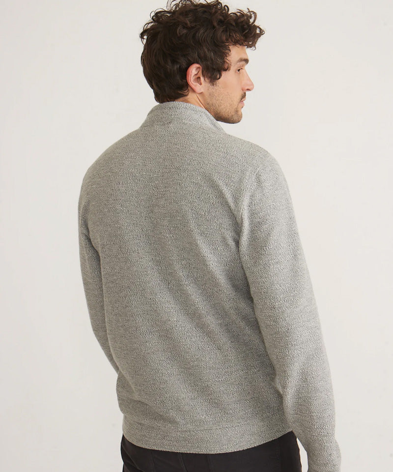 Clayton Textured Pullover in Grey Texture