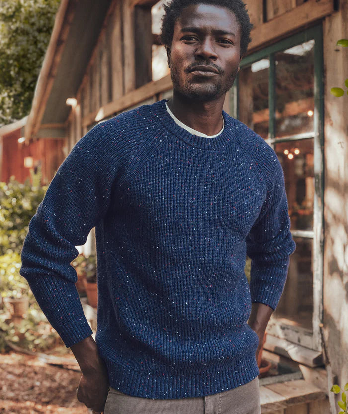 Coleman Crewneck Sweater in Navy