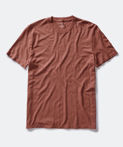 The Cotton Hemp Tee in Fired Clay