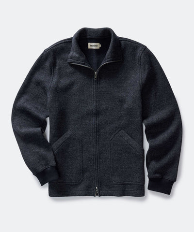 The Evans Jacket in Navy Birdseye Wool