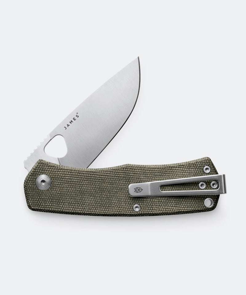 The Folsom in OD Green Micarta