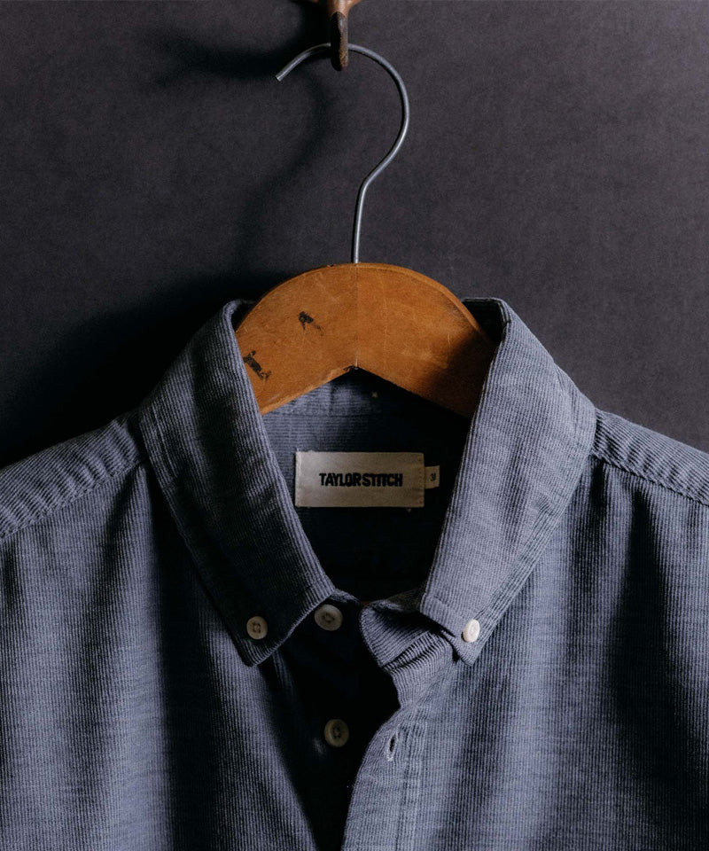 The Jack in Heather Slate Pincord