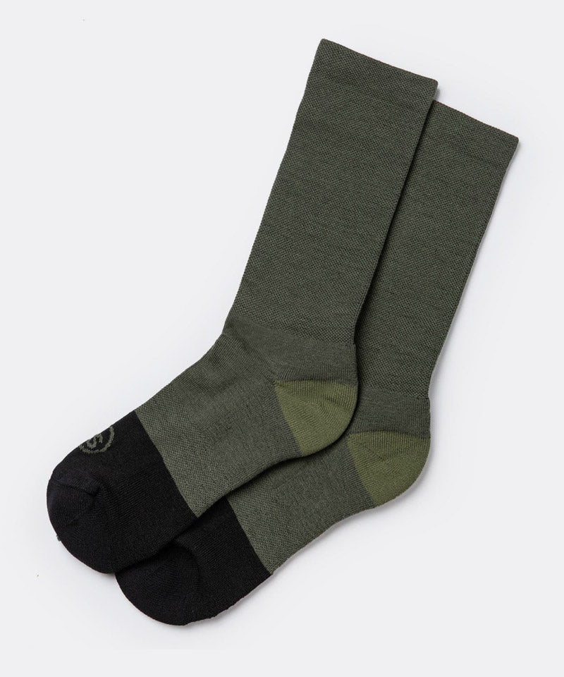 The Merino Sock in Olive