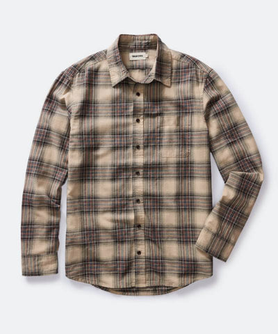 The California in Dune Plaid Brushed Cotton Twill