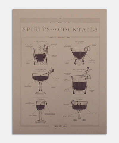 Whiskey Cocktails Poster