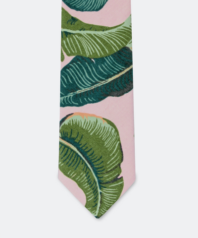 The Bev Pink Tropical Tie