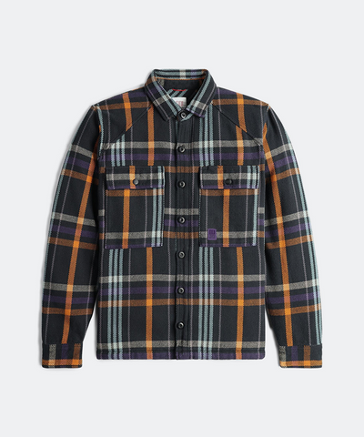 Mountain Shirt Jacket in Black Multi Plaid