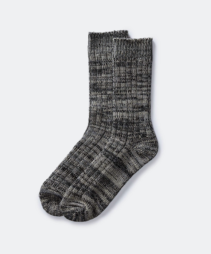 The Camp Sock in Marled Charcoal