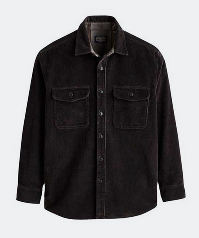 The Belmont Corduroy Shirt in Charcoal