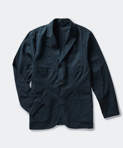 The Foundation Sport Coat in Organic Dark Navy