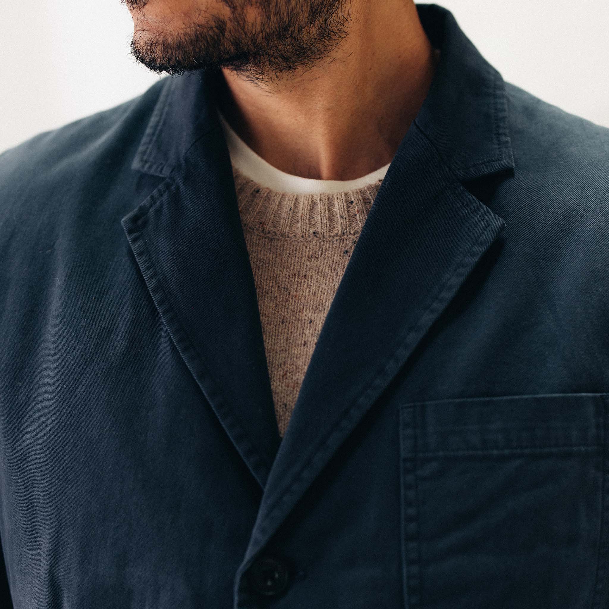 The Foundation Sport Coat in Organic Dark Navy