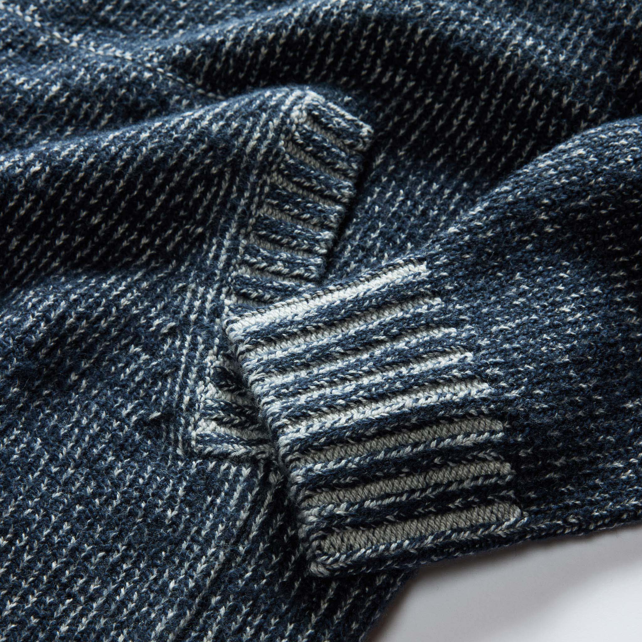 The Headlands Pullover Sweater in Marled Navy