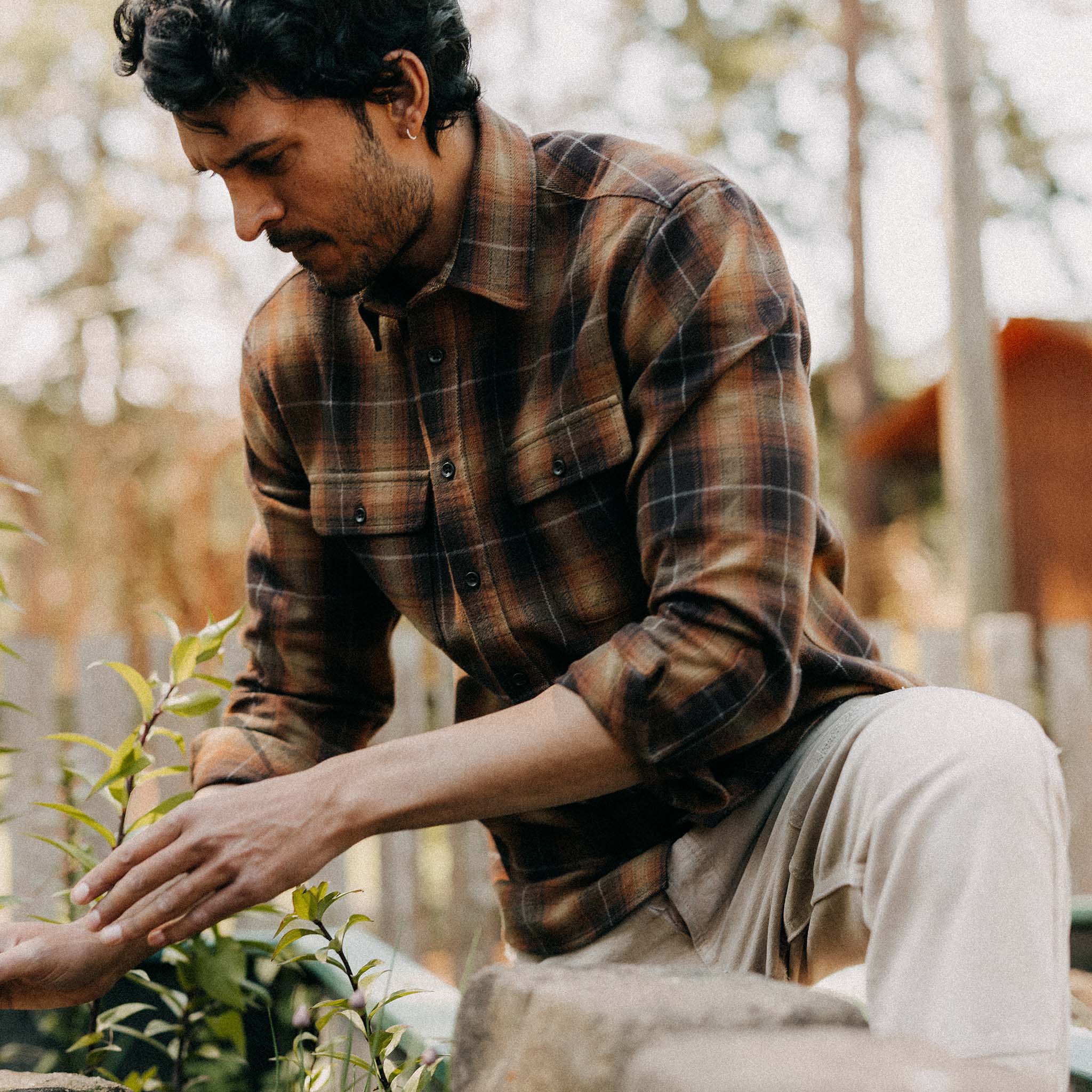 The Yosemite Shirt in Bonfire Plaid