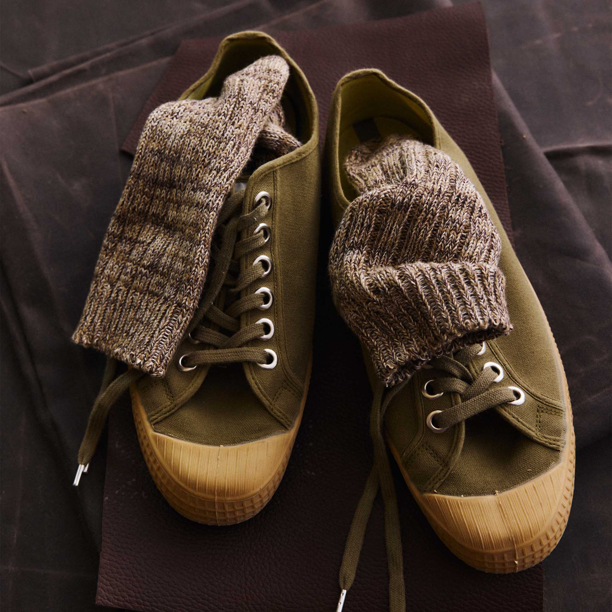 The Camp Sock in Marled Coffee