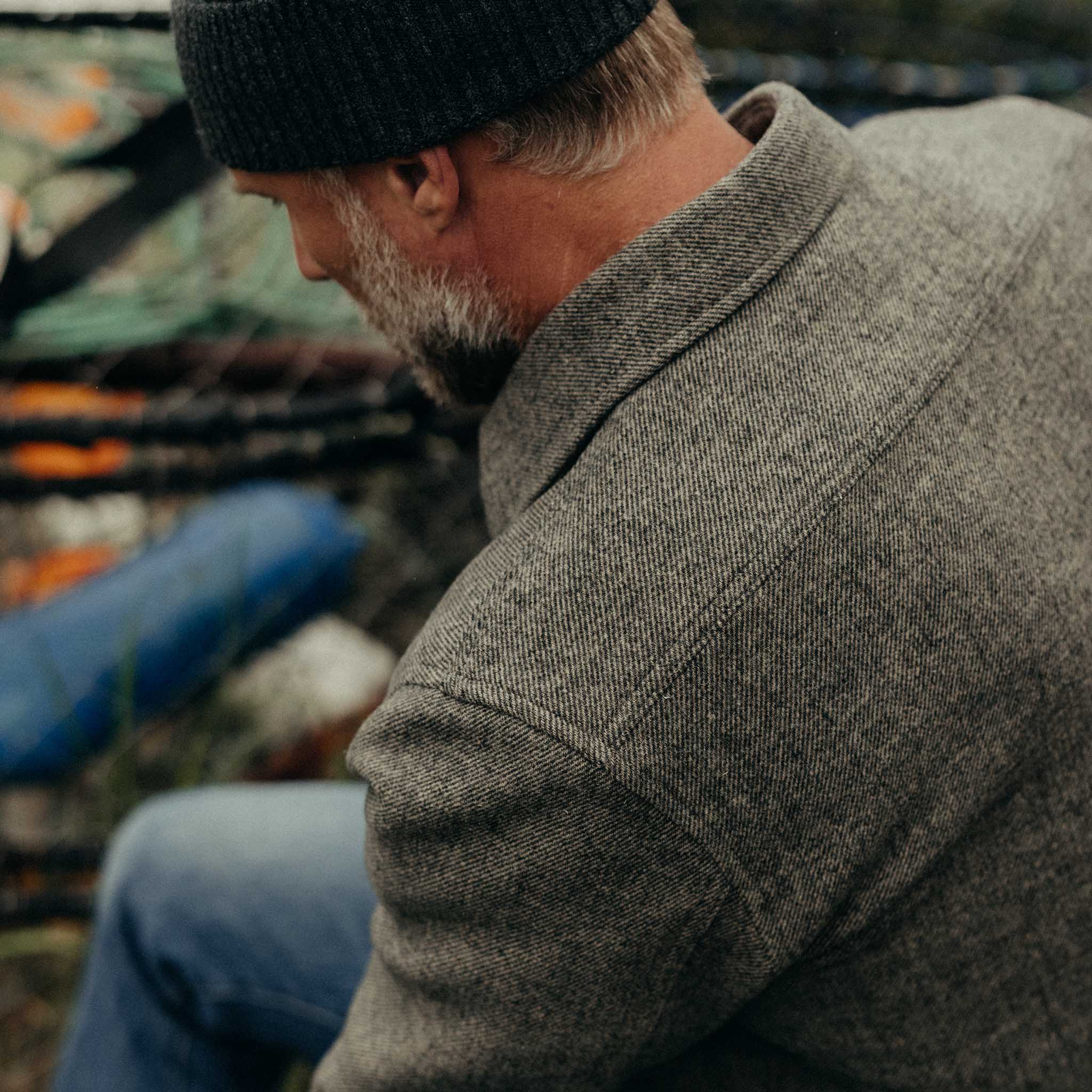 The Maritime Shirt Jacket in Ash Twill