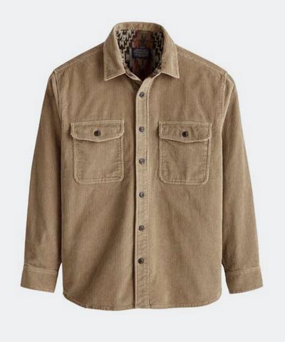 The Belmont Corduroy Shirt in Khaki