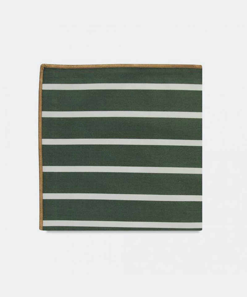 The Liddel Stripe Cotton Pocket Square