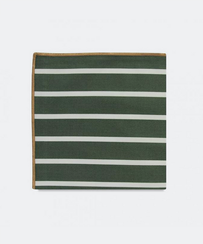 The Liddel Stripe Cotton Pocket Square