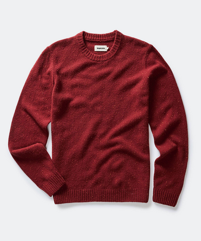 The Lodge Sweater in Bonfire Donegal