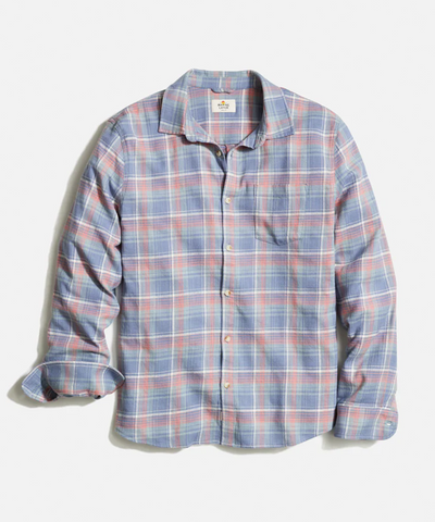 Classic Stretch Selvage Long Sleeve Shirt in Multi Plaid