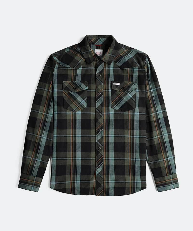 Mountain Shirt in Olive Multi Plaid