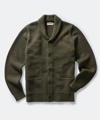 The Crawford Sweater in Fatigue Olive