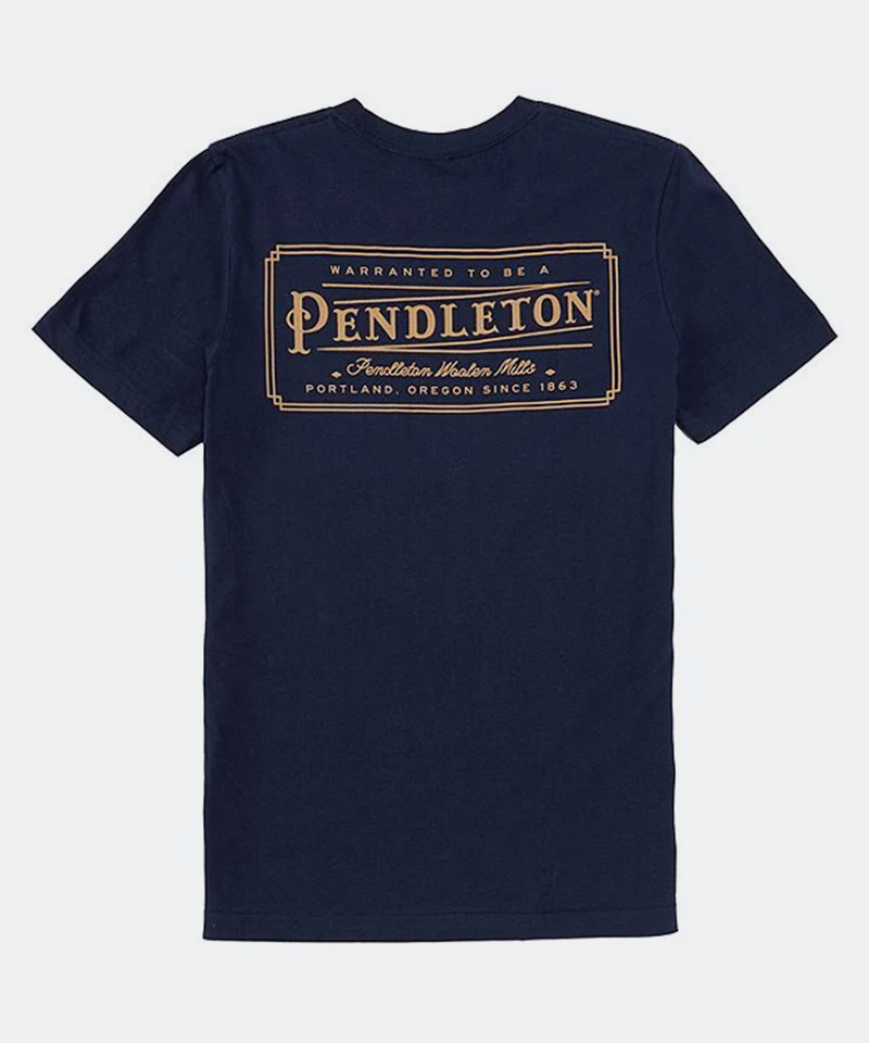 Pendleton Heritage Tee in Navy/Gold