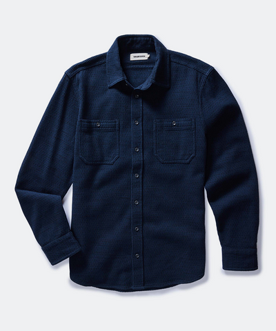 The Utility Shirt in Navy Sashiko