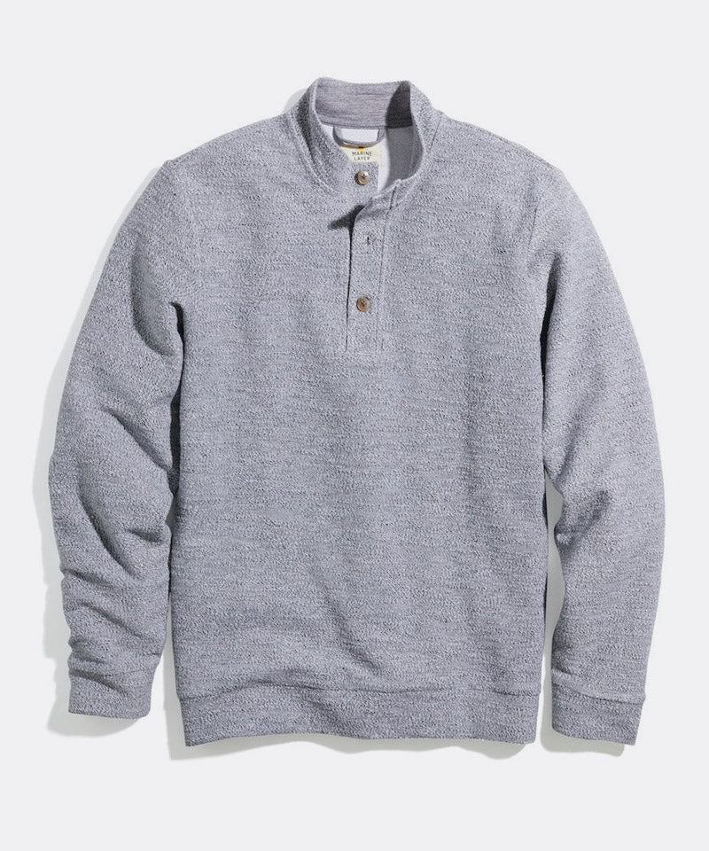 Clayton Textured Pullover in Salt/Pepper