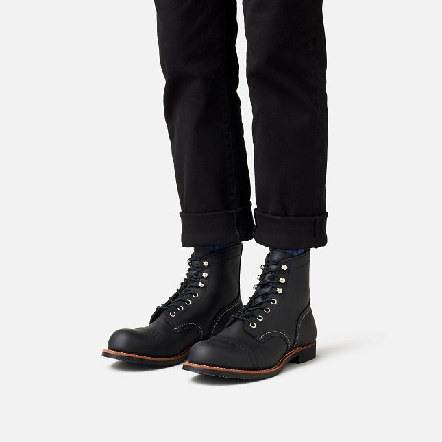 Iron Ranger Boot in Black Harness Leather