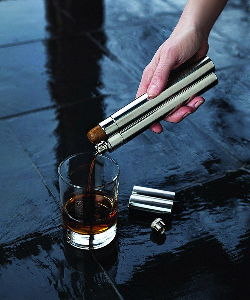 Buy Wholesale Hong Kong SAR Stainless Steel Flask With Cigar