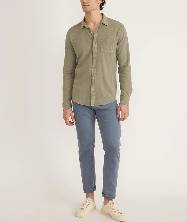 6 Saturday Stretch Selvage Short in Olive – Marine Layer